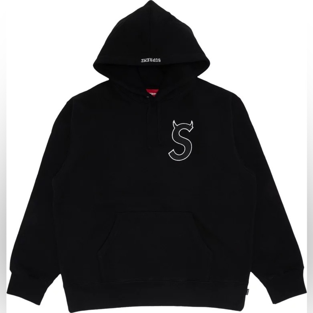 Supreme S Logo Hooded Sweatshirt (FW22) Black